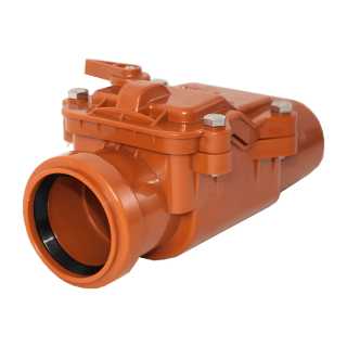 Обратный клапан PESTAN канализационный (рыжий) Ø50 (10202500)